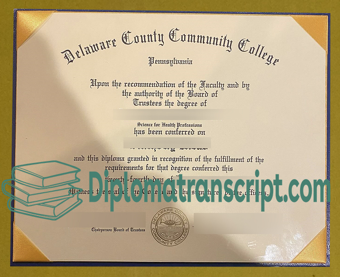 DCCC diploma, Delaware County Community College degree
