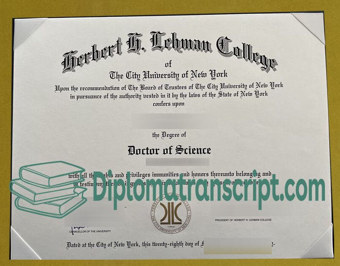 Lehman College diploma