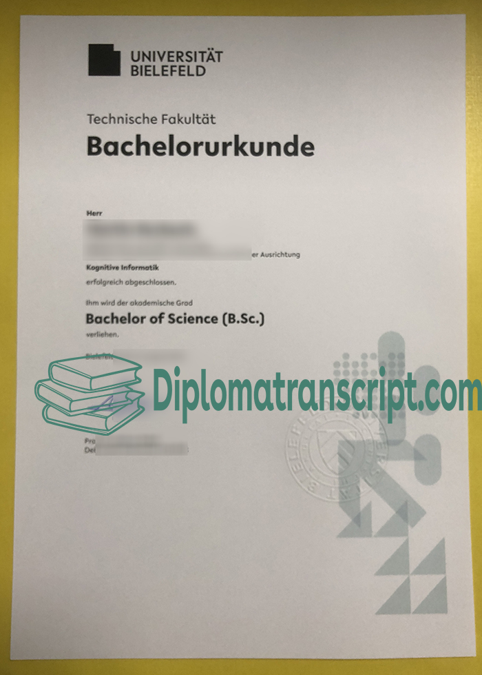 Universität Bielefeld Urkunde