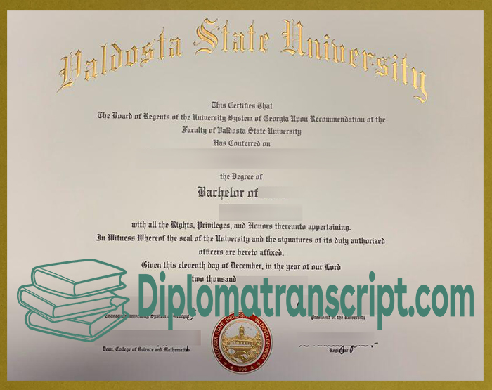 Valdosta State University diploma