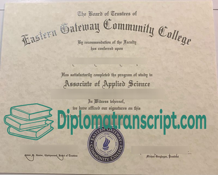 Eastern Gateway Community College degree certificate