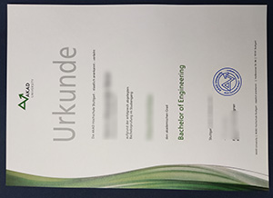 AKAD University urkunde sample