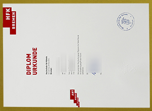 Hochschule für Künste Bremen Urkunde