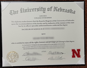 University of Nebraska–Lincoln diploma sample