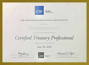 CTP Certificate