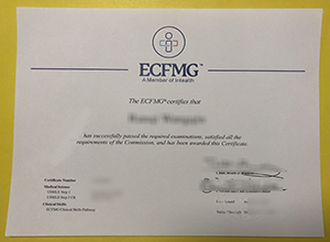 ECFMG certificate