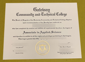 Gateway Community and Technical College diploma sample