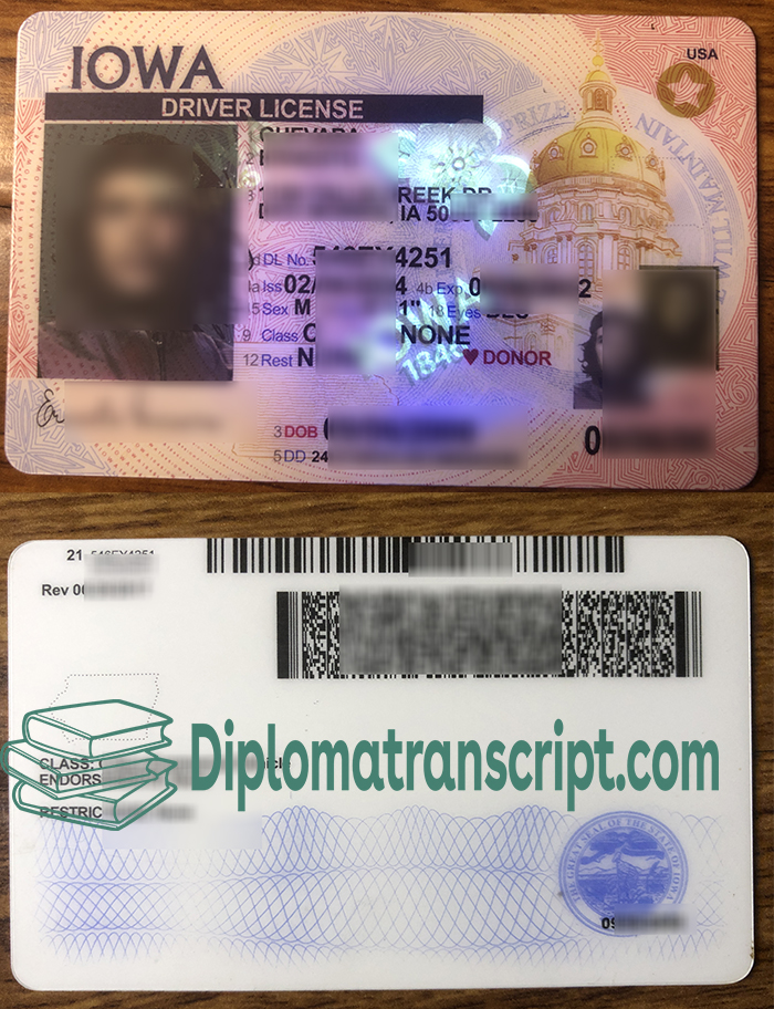 IOWA driver’s license