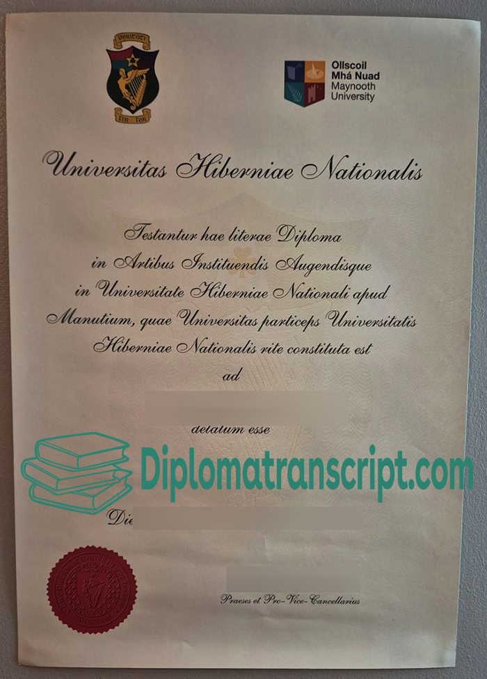 Ollscoil Mhá Nuad Diploma certificate
