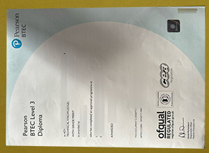 Pearson BTEC Level 3 diploma