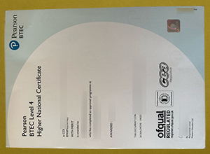 Pearson BTEC Level 4 Higher National Certificate (
