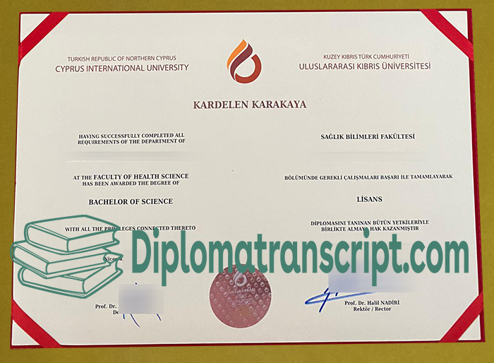 Uluslararası Kıbrıs Üniversitesi diploma