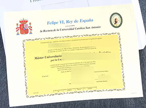 Universidad Católica San Antonio Diploma certificate