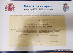 Universidad de Santiago de Compostela diploma