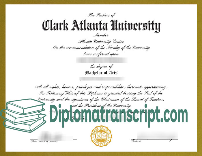 Clark Atlanta University diploma