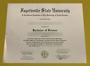 Fayetteville State University diploma certificate