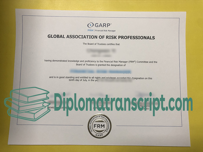 Global Association Of Risk Professionals (GARP) Certificate