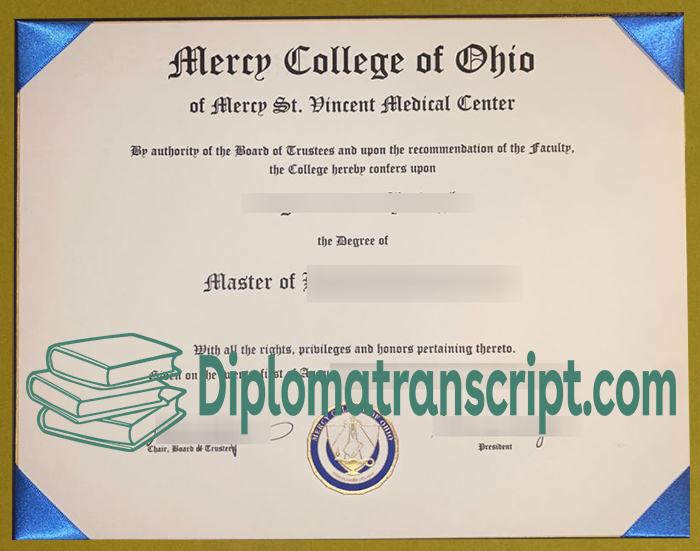 Mercy College of Ohio diploma