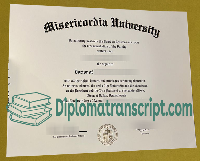 Misericordia University Diploma
