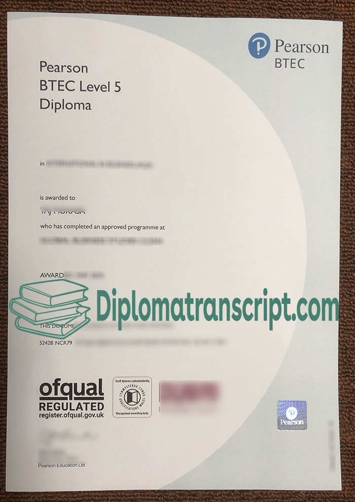 Pearson BTEC Level 5 Diploma