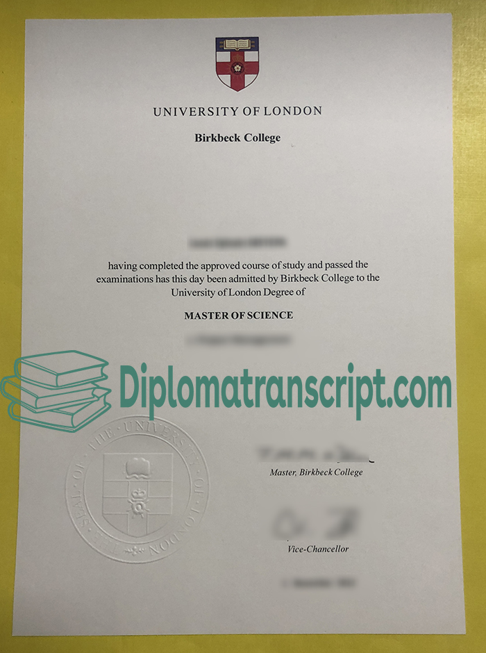 University of London Birkbeck College degree