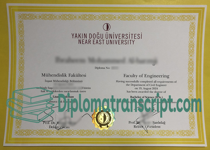 Yakın Doğu Üniversitesi Degree