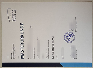 Carl von Ossietzky Universität Oldenburg Urkunde sample
