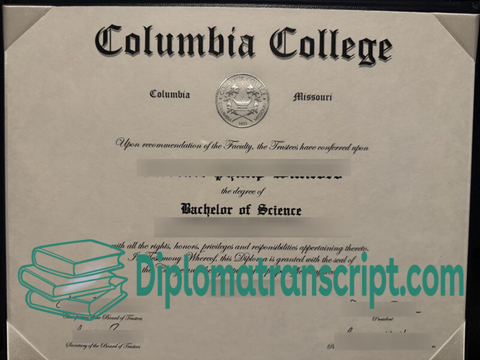 Columbia College (Missouri) diploma
