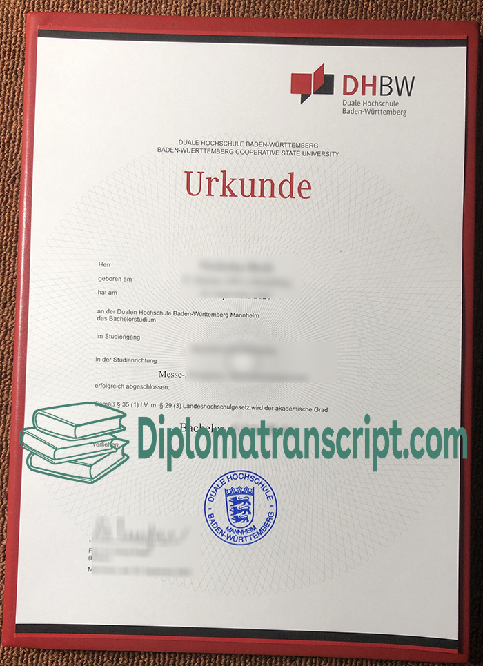 DHBW Urkunde