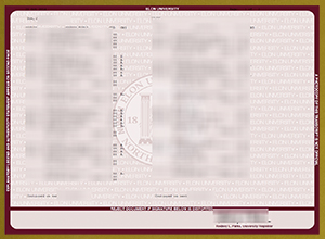 Elon University transcript sample