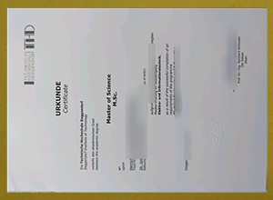 Technische Hochschule Deggendorf Urkunde sample