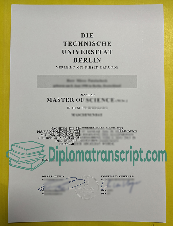 Technische Universität Berlin Urkunde