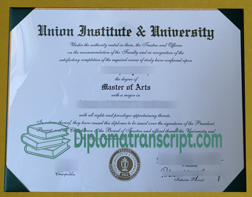 Union Institute & University diploma