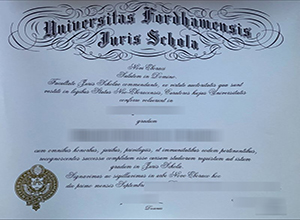 Universitas Fordhamensis Iuris Schola diploma