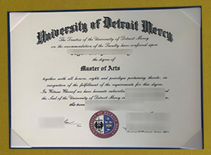 University of Detroit Mercy diploma sample