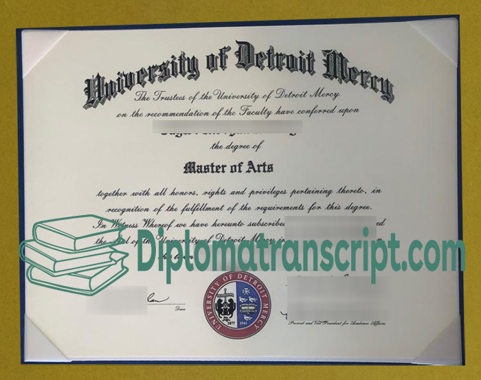 University of Detroit Mercy diploma