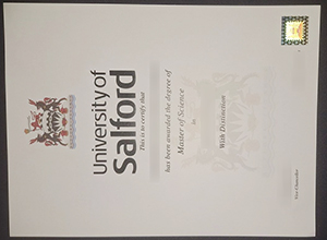University of Salford degree certificate
