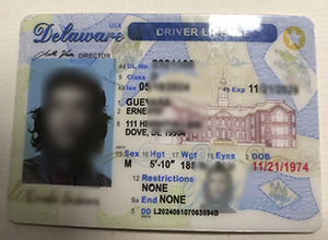 特拉华州驾驶执照ID