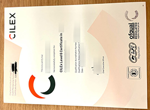 CILEx Level 6 Certificate sample
