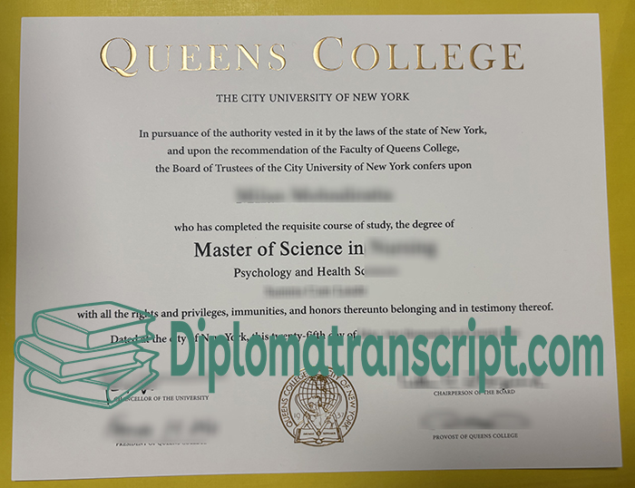 Queens College diploma