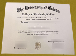 University of Toledo diploma sample