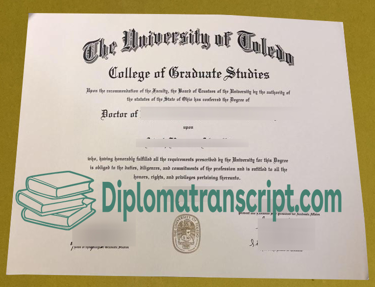 University of Toledo diploma