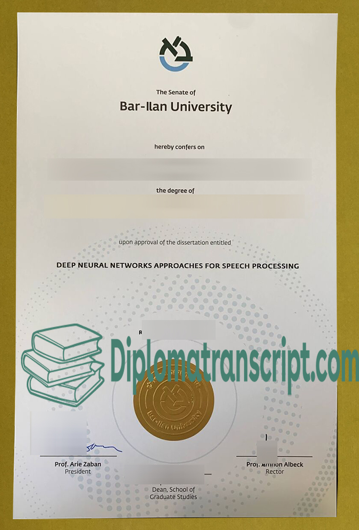 Bar-Ilan University degree