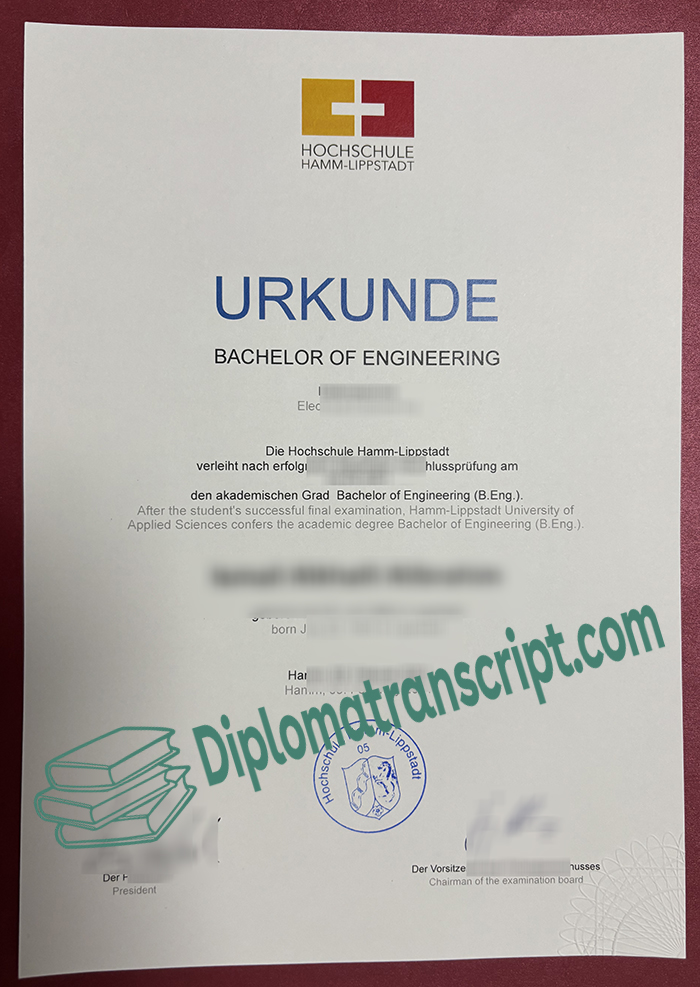 Hochschule Hamm-Lippstadt Urkunde