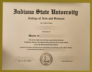 Indiana State University diploma