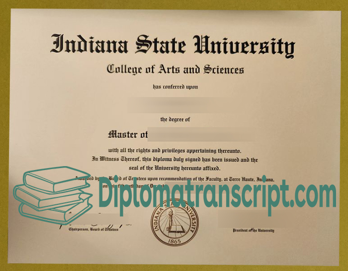 Indiana State University diploma