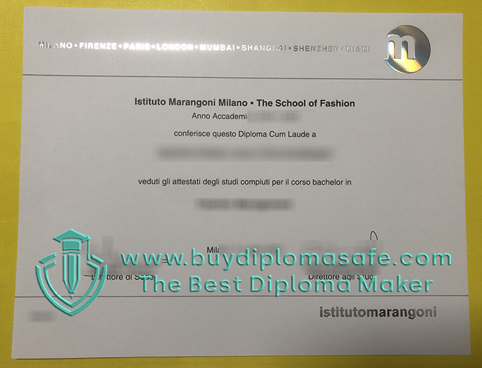 Istituto Marangoni diploma Istituto Marangoni diploma