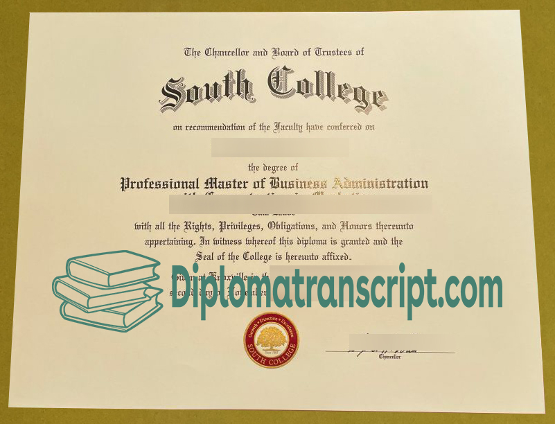 South College diploma South College diploma