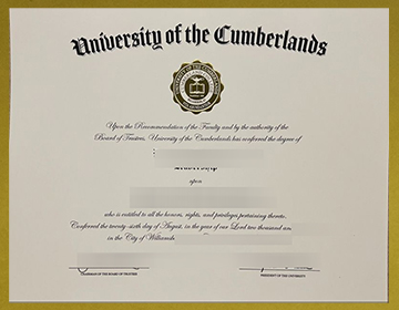 University of the Cumberlands diploma