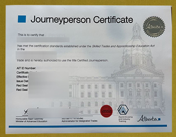 Alberta Journeyperson Certificate 2025 sample
